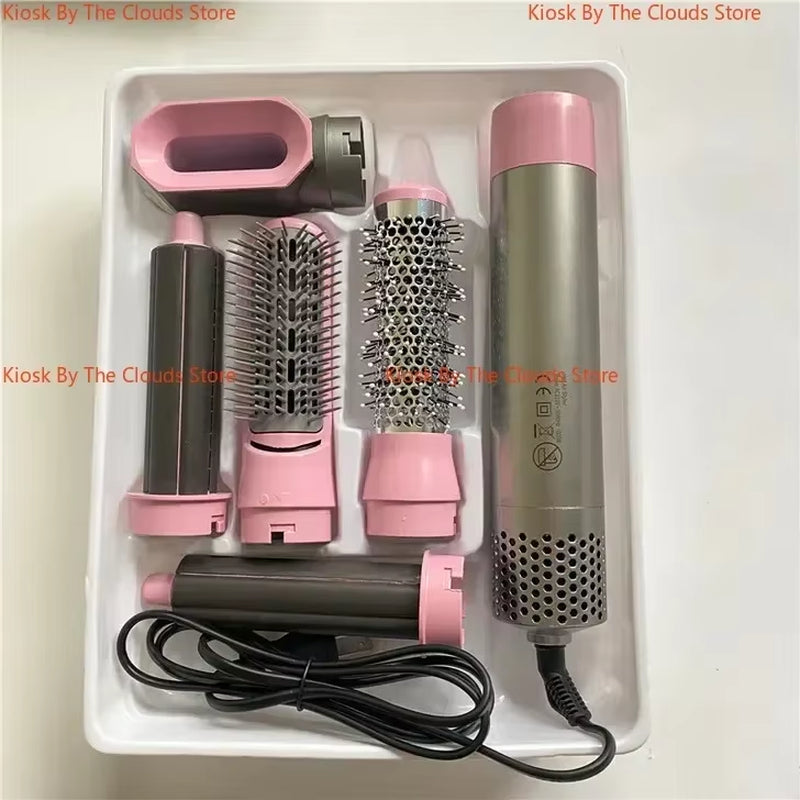 Professional Air Hair Styler 5 in 1 Low Noise Hair Curling Straightening Hair Drying 1000W Hot Air Brushes