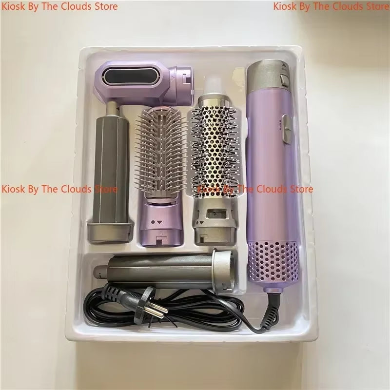 Professional Air Hair Styler 5 in 1 Low Noise Hair Curling Straightening Hair Drying 1000W Hot Air Brushes