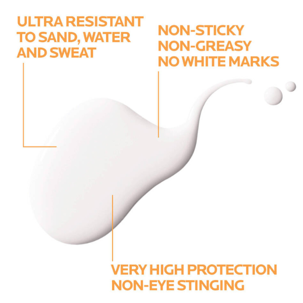 La Roche Posay Anthelios UVMUNE 400 SPF50+ zonnecrème met zeer hoge bescherming, water- en zweetbestendig, niet-plakkerig, laat geen witte waas achter.