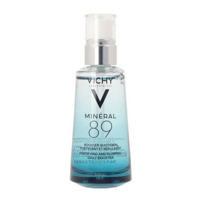 Vichy Mineral 89 Hydraterend Hyaluronzuur Serum 50ml flesje op witte achtergrond.